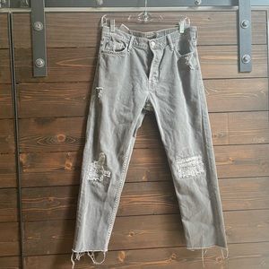 Grey Mother Jeans sz 28 *see description